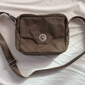 Baggalini Warm Gray Crossbody Bag